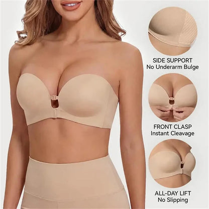 Seamless Strapless Push-Up Bralette